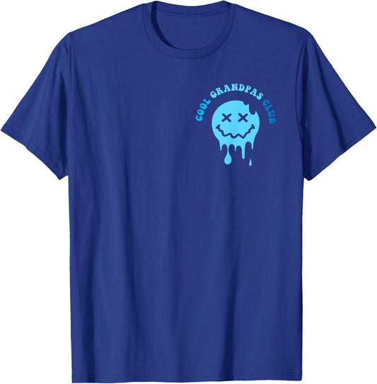 Cool Grandpas Club Shirt Father's Day Grandpa 2 Sided T-Shirt - T-Shirt | Royal