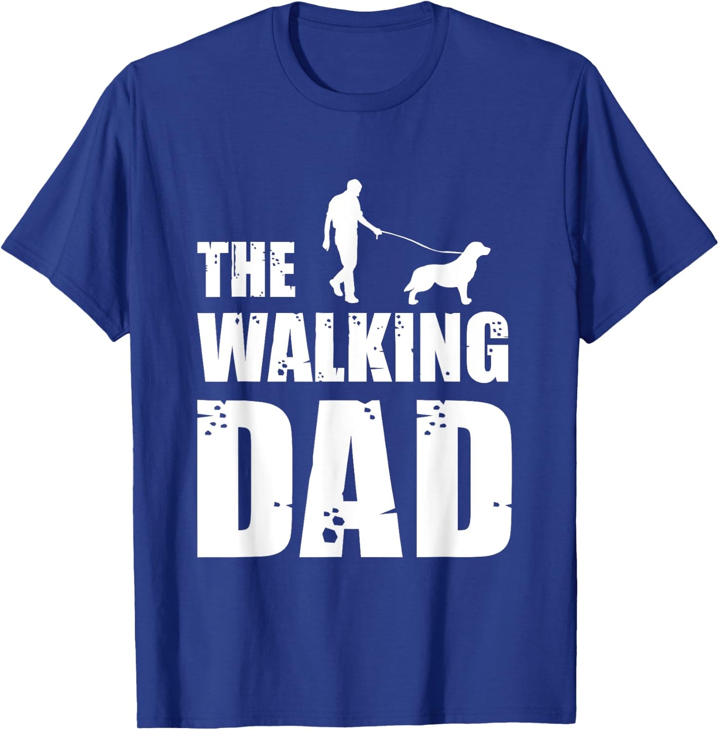 The Walking Dad Golden Retriever Dog Owner Dog Breed Gift Men Women T-Shirt - T-Shirt | Royal