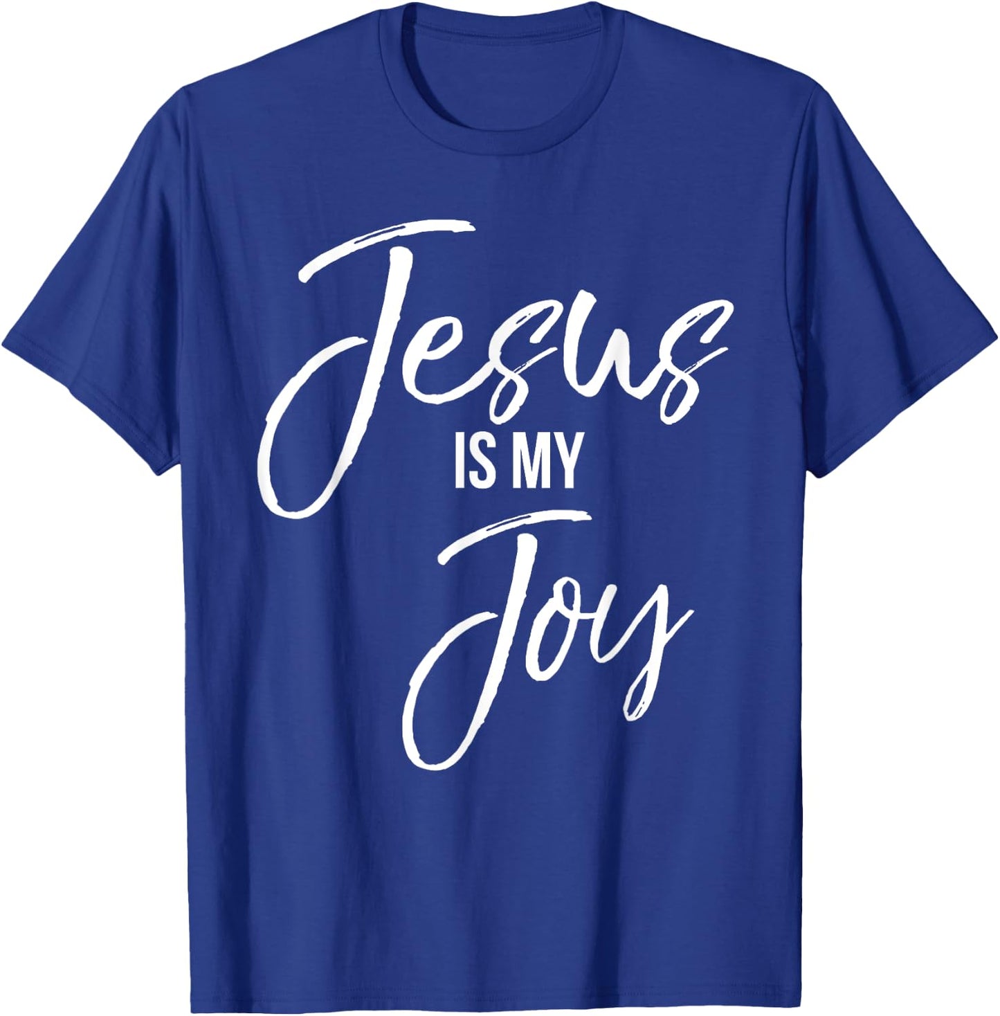 Jesus is My Joy Shirt Vintage Faith Christian Shirt Love God T-Shirt - T-Shirt | Royal