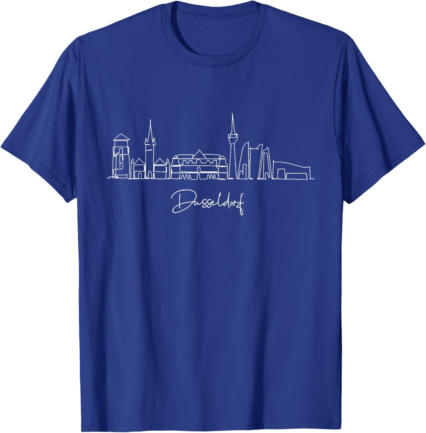 City Skyline Dusseldorf Deutschland T-Shirt - T-Shirt | Royal