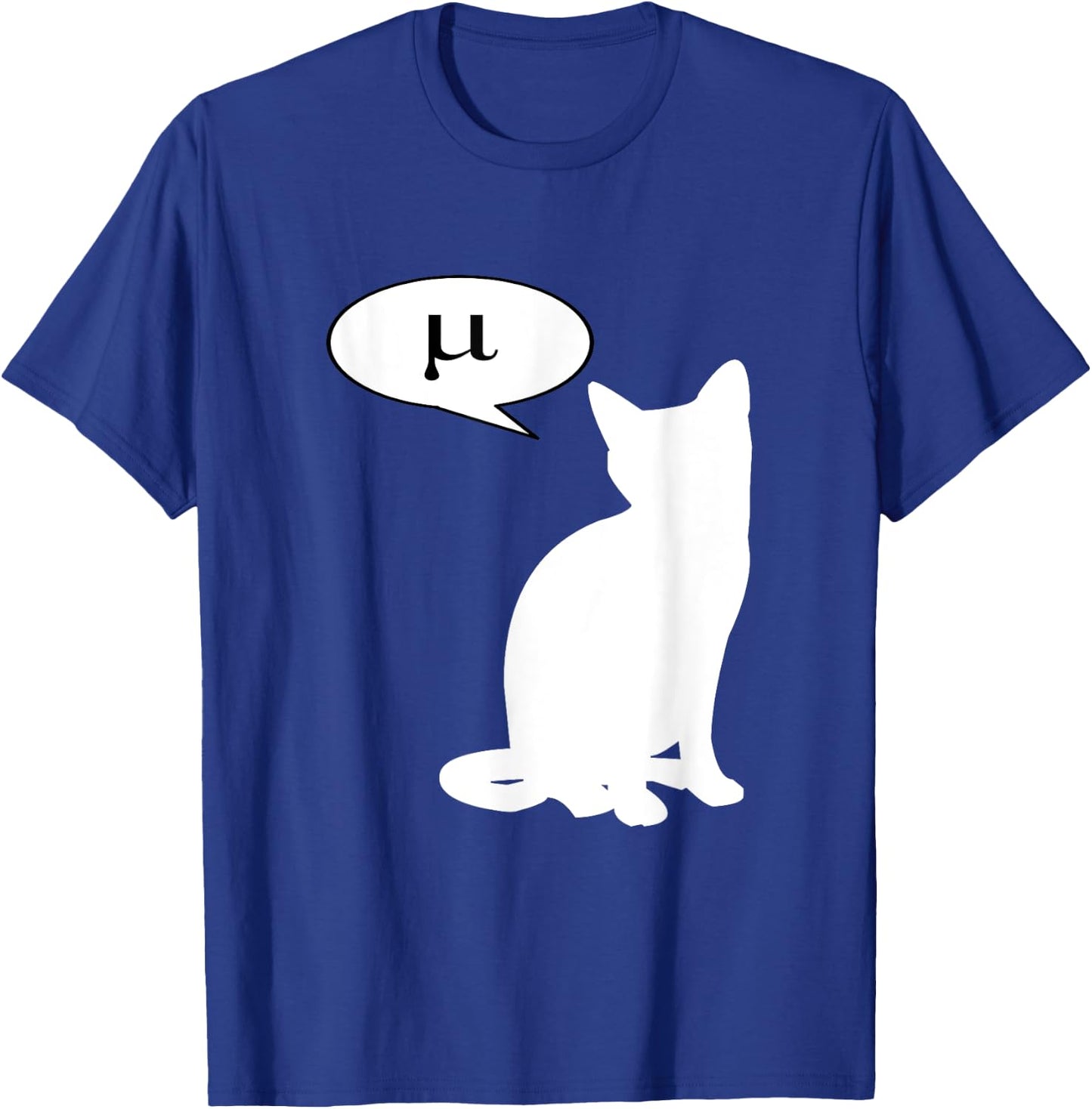 Mu Cat - Greek Letter Mew Meow Miu T-Shirt - T-Shirt | Royal