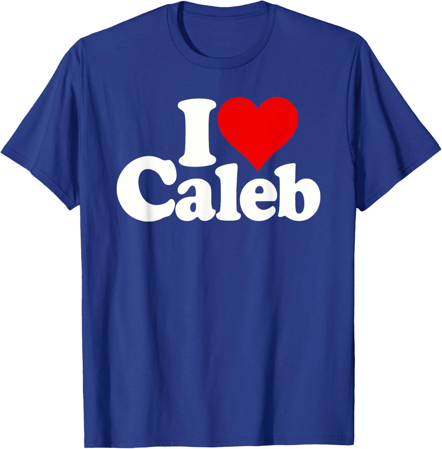 I Love Caleb I Heart Caleb T-Shirt - T-Shirt | Royal