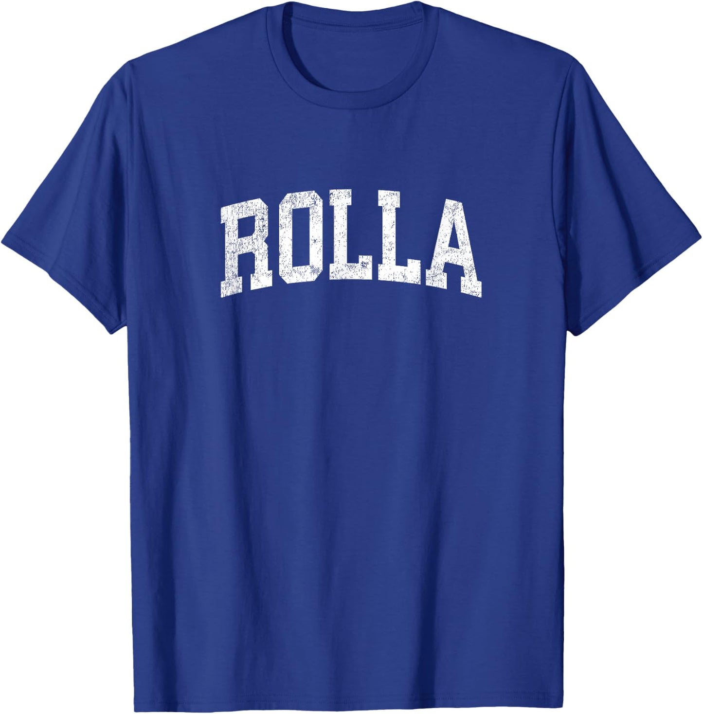 Rolla Missouri MO Vintage Athletic Sports Design T-Shirt - T-Shirt | Royal