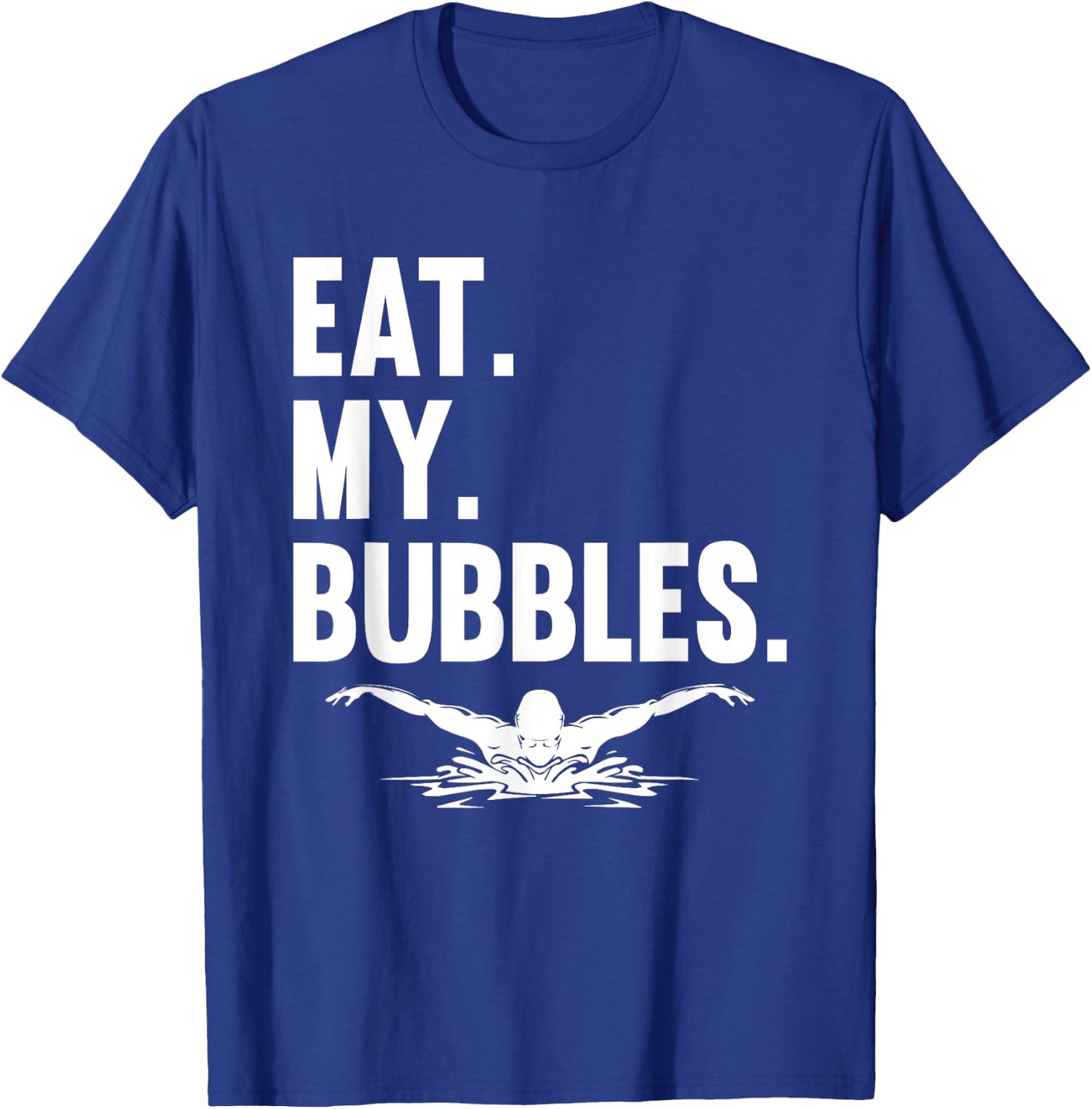 Swimming Swimming Sports Water Sports Bubbles Swimmer , black T-Shirt - T-Shirt | Royal