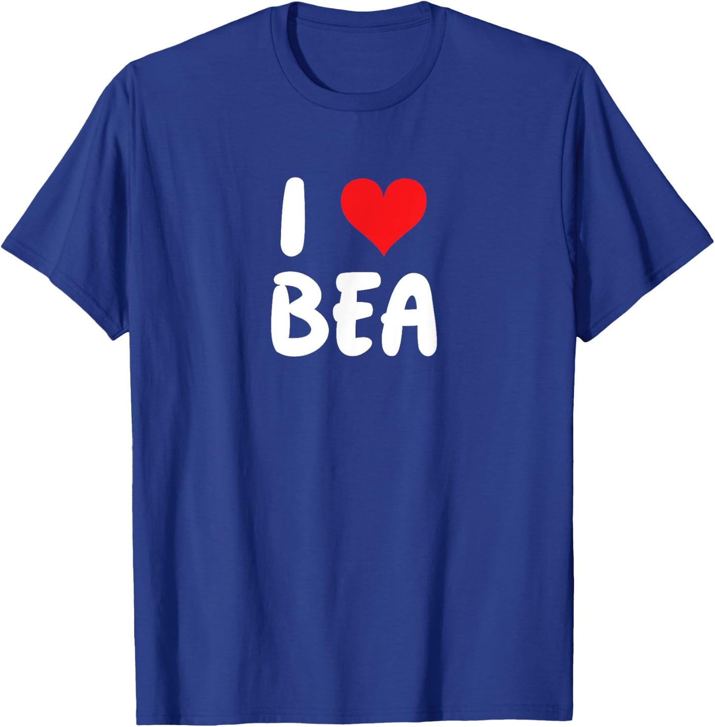 I Love Bea Heart , Black, S T-Shirt - T-Shirt | Royal