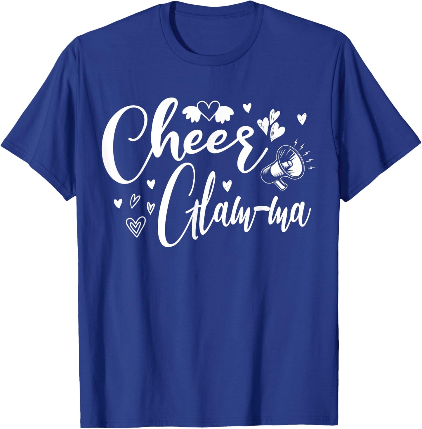 Funny Cheer Glam-ma Cheerleading Cool Mom Grandma Matching T-Shirt - T-Shirt | Royal