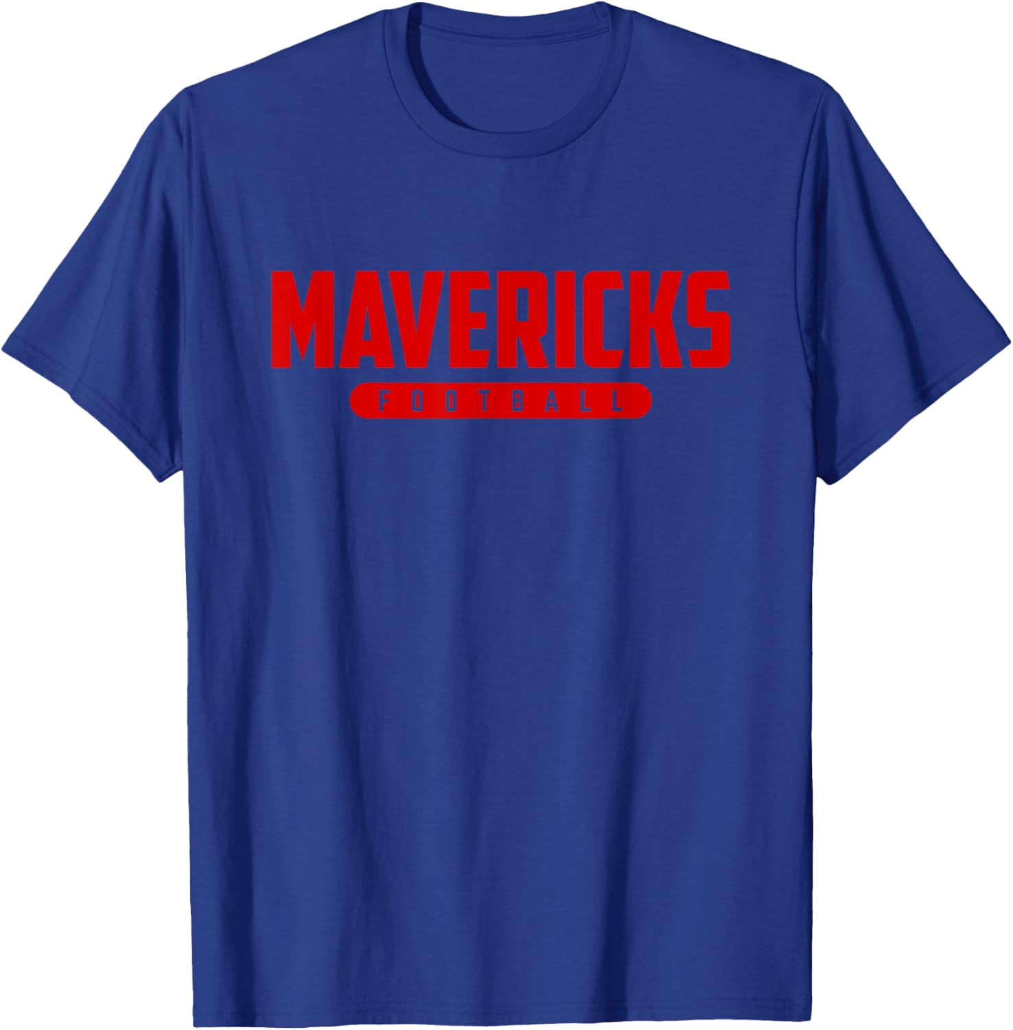 Manvel Mavericks Football T-Shirt - T-Shirt | Royal