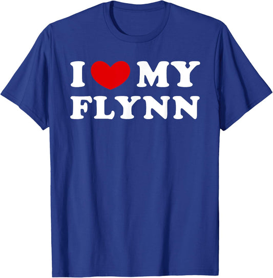 I Love My Flynn, I Heart My Flynn T-Shirt - T-Shirt | Royal
