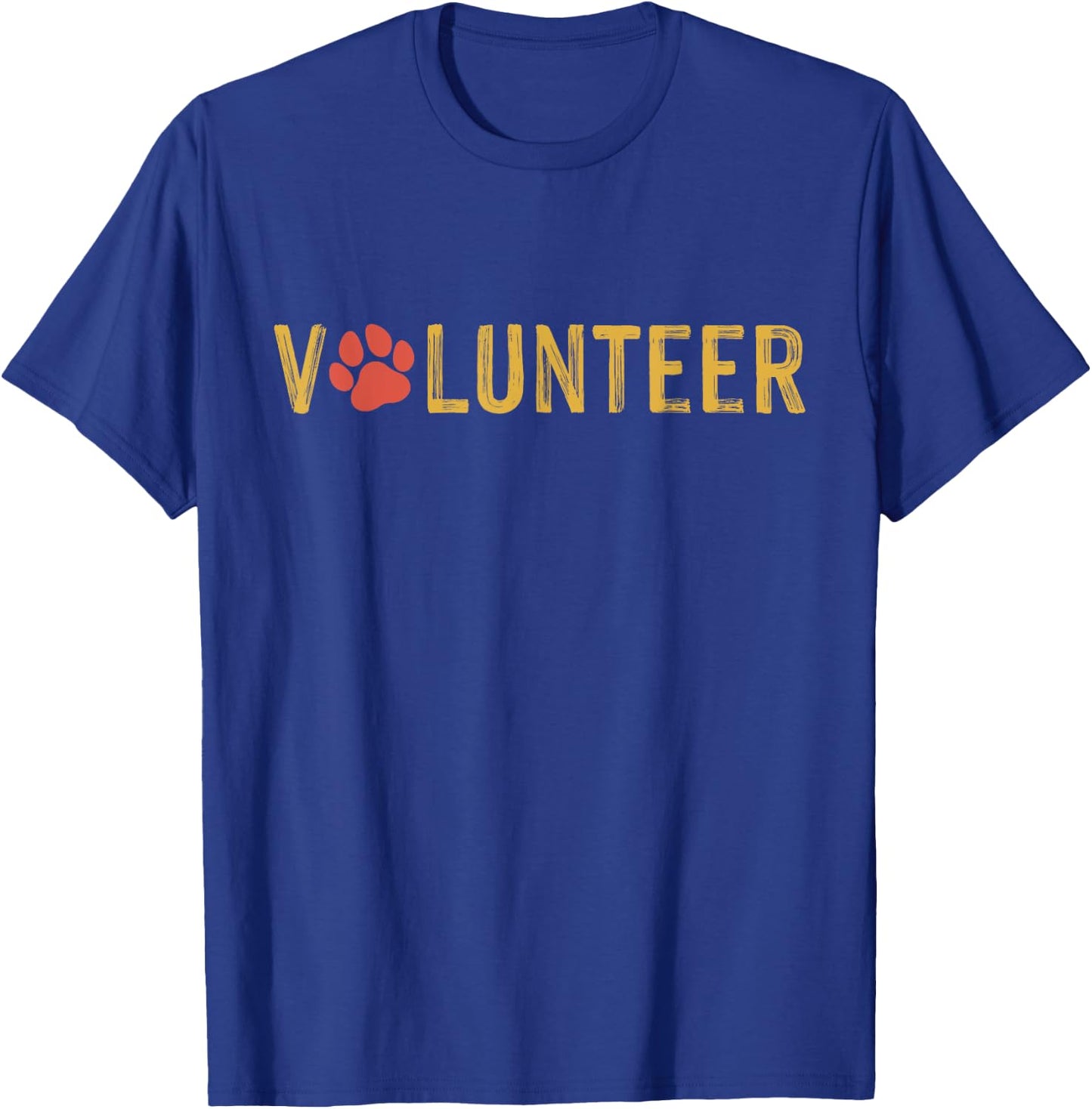 Animal Shelter Volunteer Veterinarian Dog Paw Animal Rescue T-Shirt - T-Shirt | Royal
