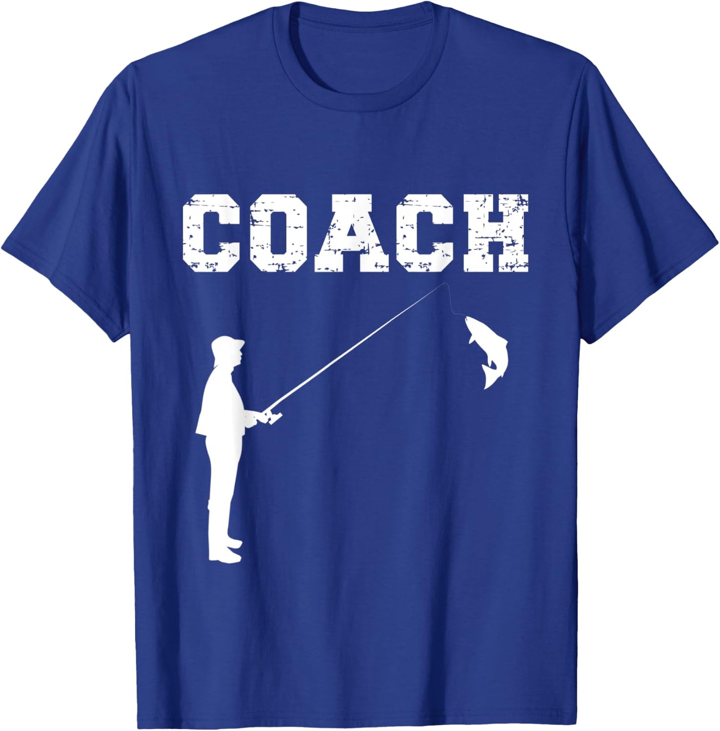 Fishing Coach Design. Fishing Instructor / Teacher T-Shirt - T-Shirt | Royal