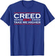 Creed '24 Take Me Higher Flag Usa America, Creed 2024 T-Shirt - T-Shirt | Royal