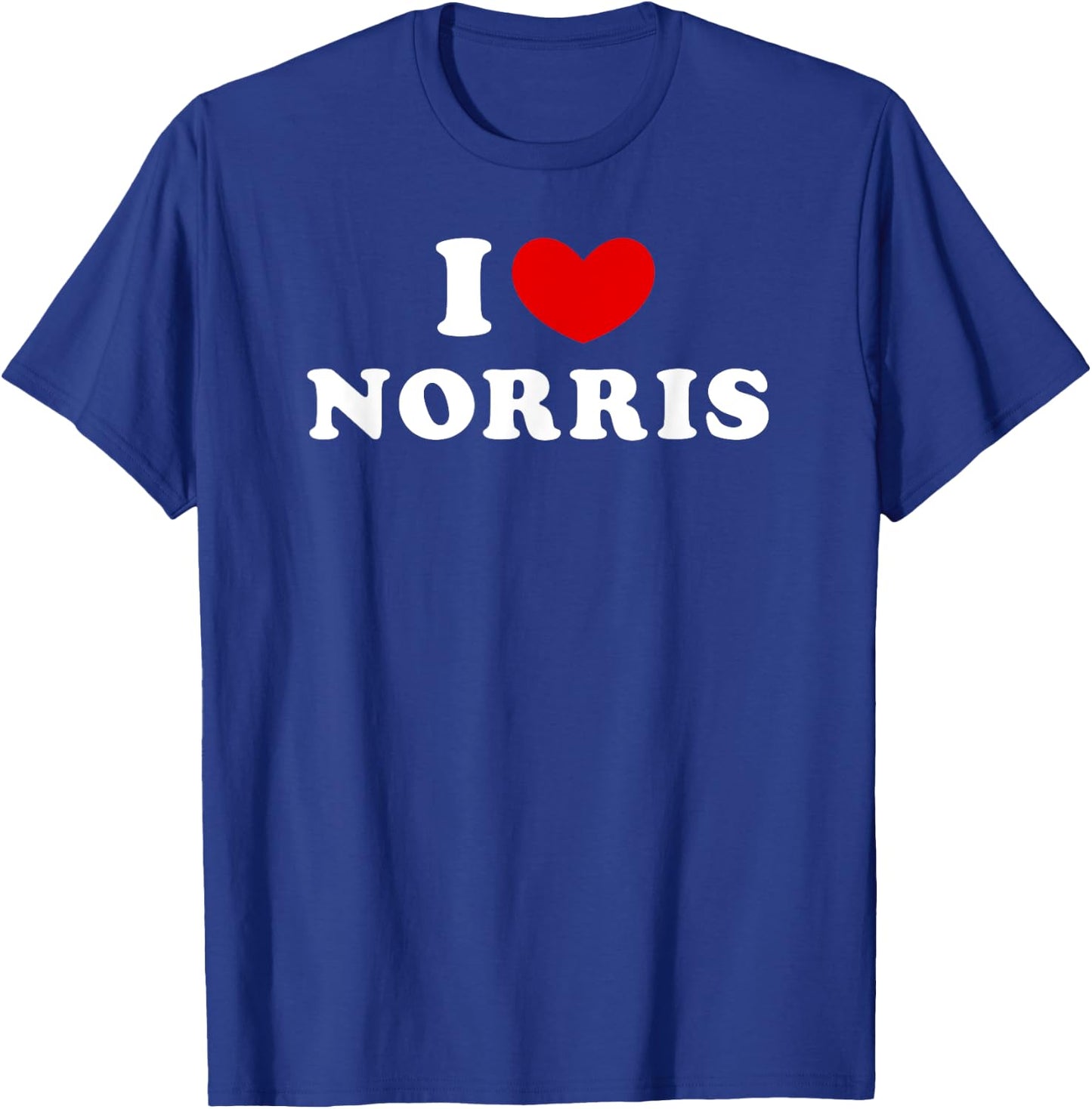 I Love Norris, J'Aime Norris , Black, S T-Shirt - T-Shirt | Royal