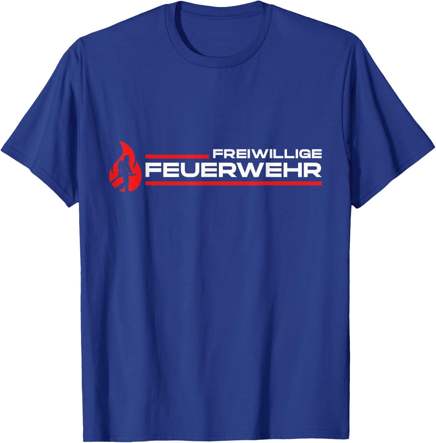 Freiwillige Feuerwehr Feuerwehrfrau Feuerwehrmann Geschenk T-Shirt - T-Shirt | Royal