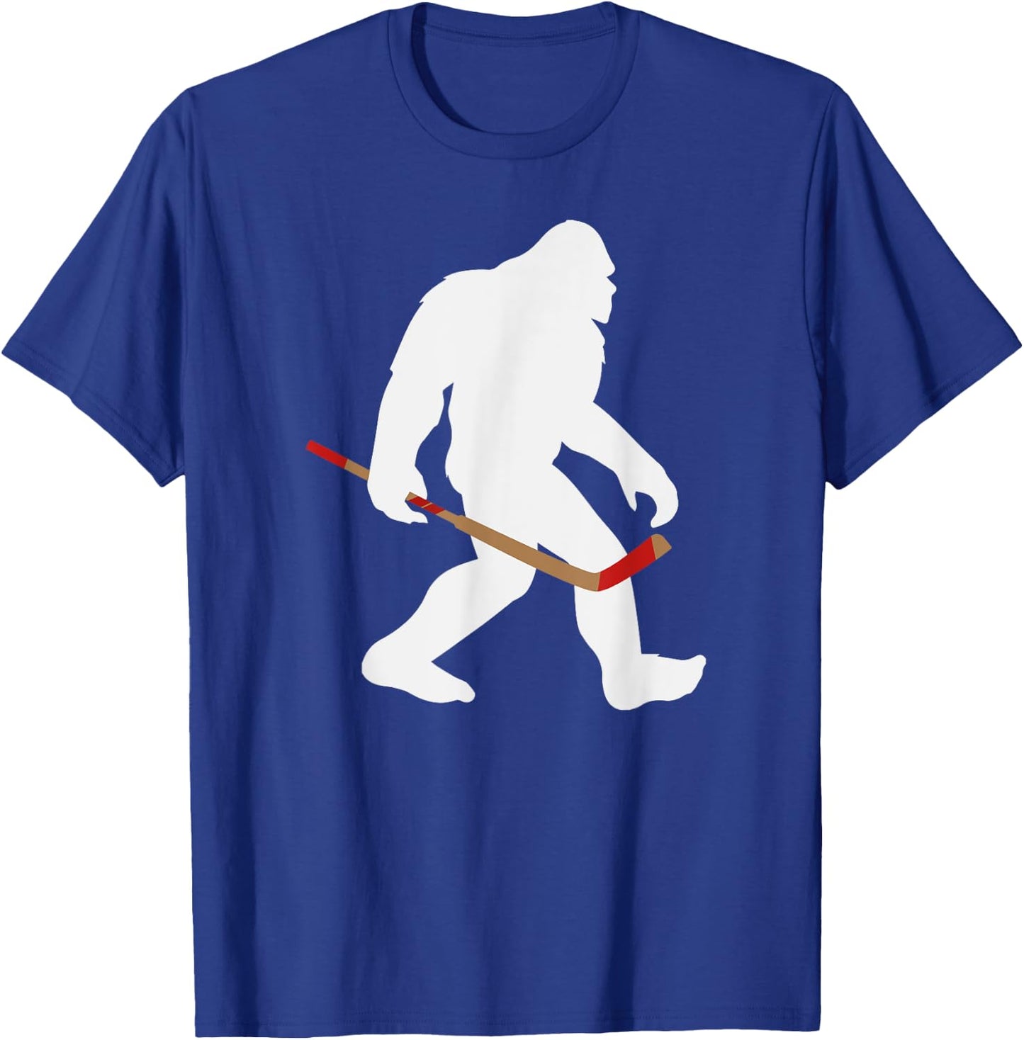 Sasquatch Bigfoot Hockey Player Funny Hockey Lovers T-Shirt - T-Shirt | Royal