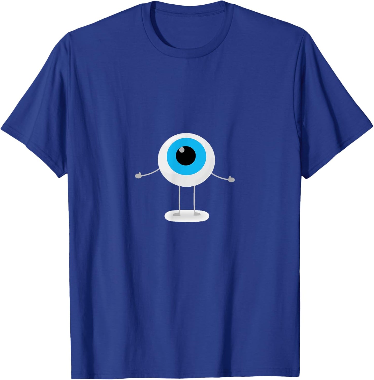 Eyeball Character Eye Ball Monster Cyclops Funny T-Shirt - T-Shirt | Royal