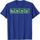 Elements of Runner - I love Science Periodic Table T-Shirt - T-Shirt | Royal