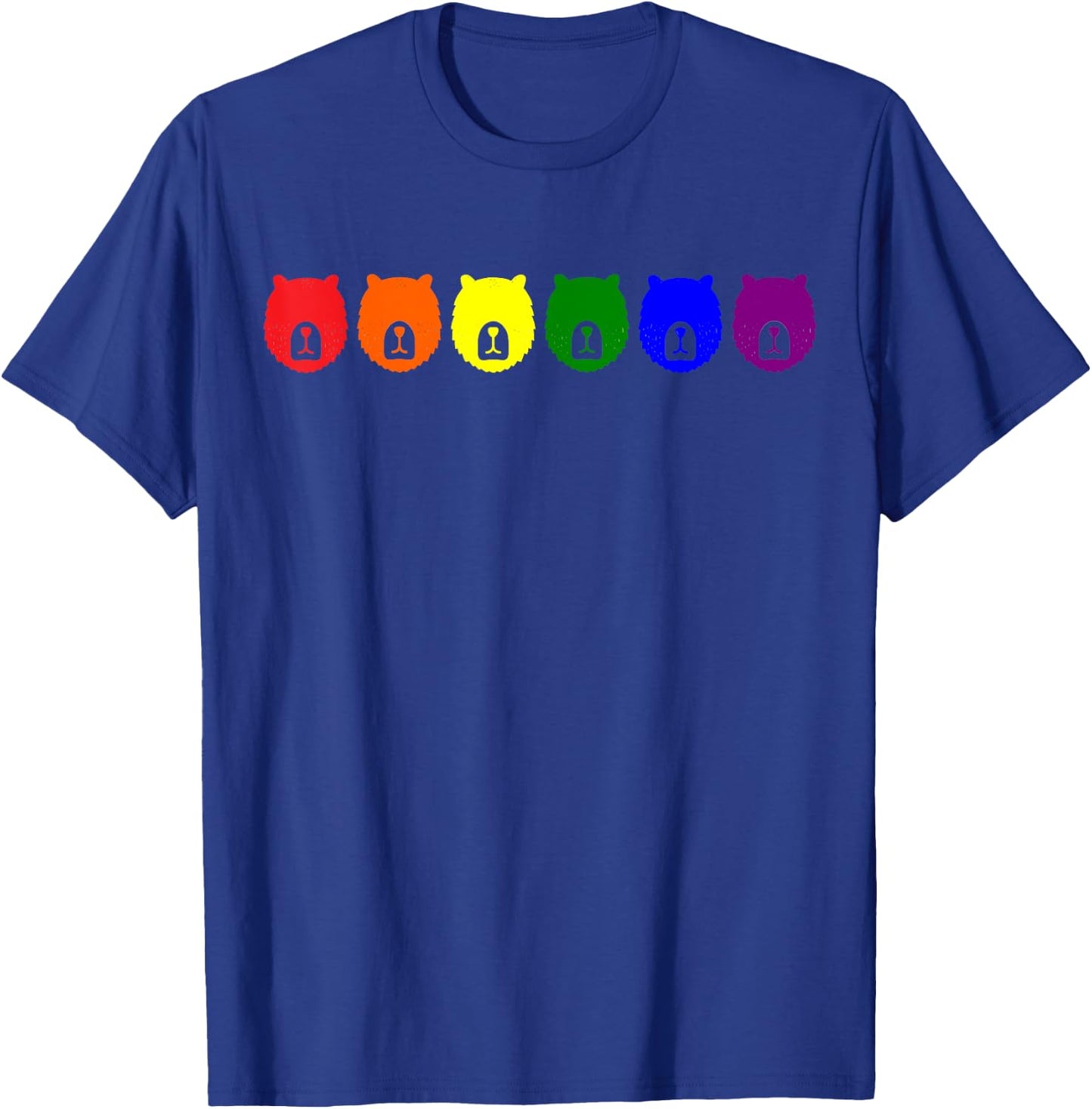 Bears LGBT Flag Gay Pride Transgender Rainbow Lesbian LGBT T-Shirt - T-Shirt | Royal