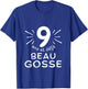 Child 9 years old and already handsome kid. phrase humor for gift boy , Black, 2 T-Shirt - T-Shirt | Royal