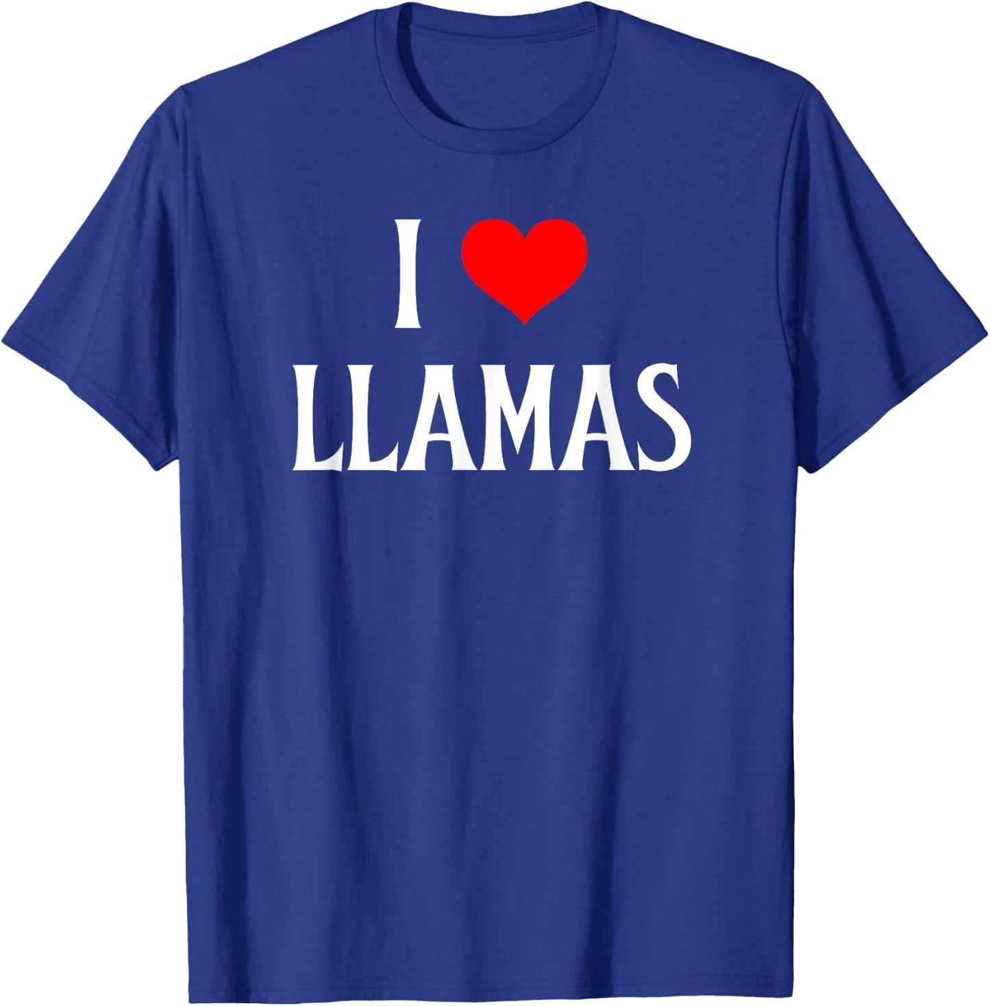 I Love Llamas I Heart Llamas Llama lover Lama Pacos T-Shirt - T-Shirt | Royal