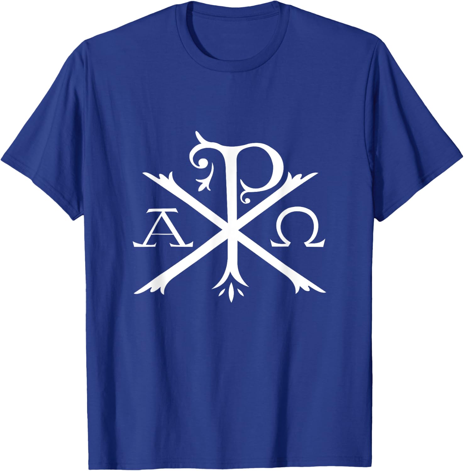 Christian Chi Rho Labarum Christogram Cross Faith T-Shirt - T-Shirt | Royal