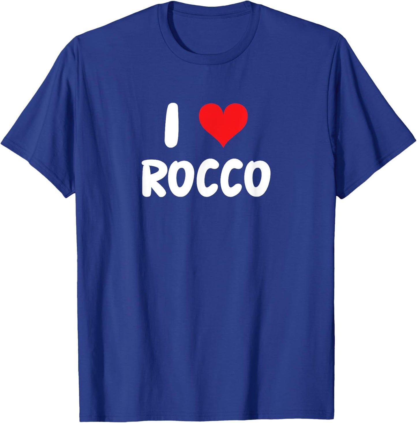 I Love Rocco Heart T-Shirt - T-Shirt | Royal