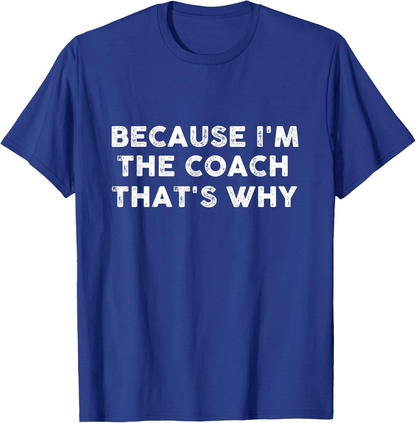 Funny Coach Sports Football Basketball Soccer Hockey Gift T-Shirt - T-Shirt | Royal