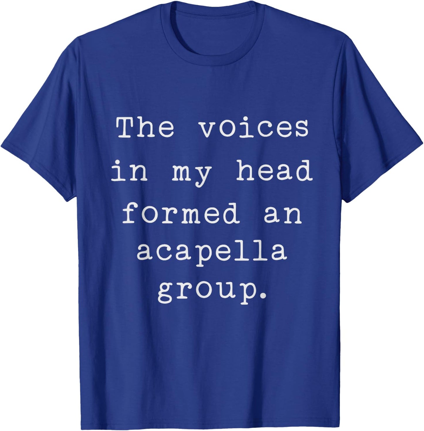 Humorous Typewriter Font for Funny Music Lovers T-Shirt - T-Shirt | Royal