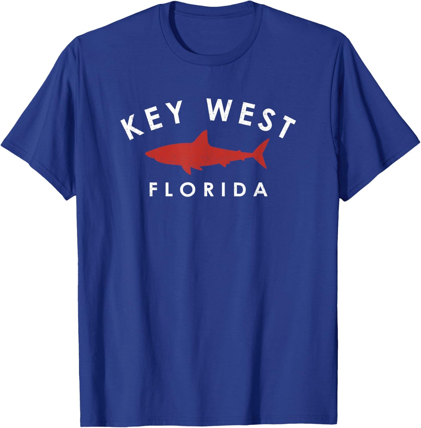 Key West Florida Shark Vacation Souvenir Vintage T-Shirt - T-Shirt | Royal