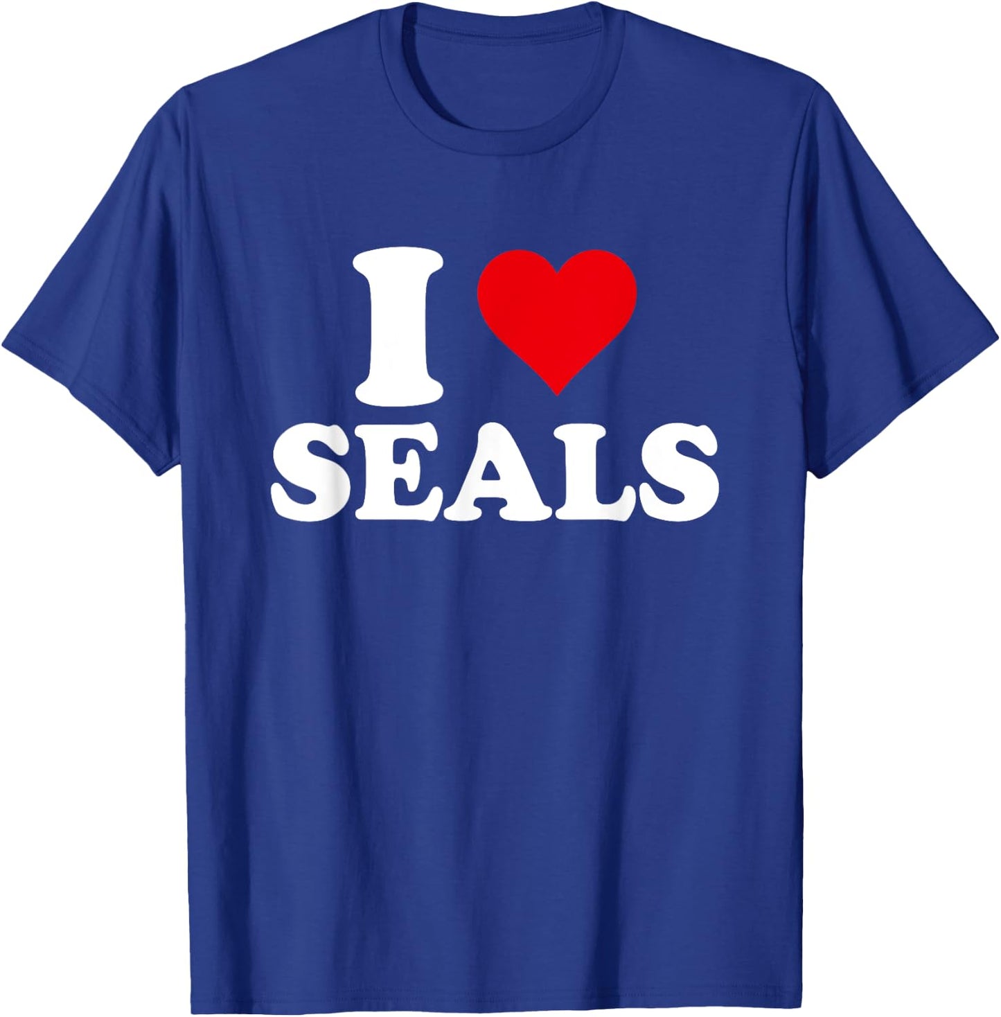 I Love Seals, I Heart Seal Lover T-Shirt - T-Shirt | Royal
