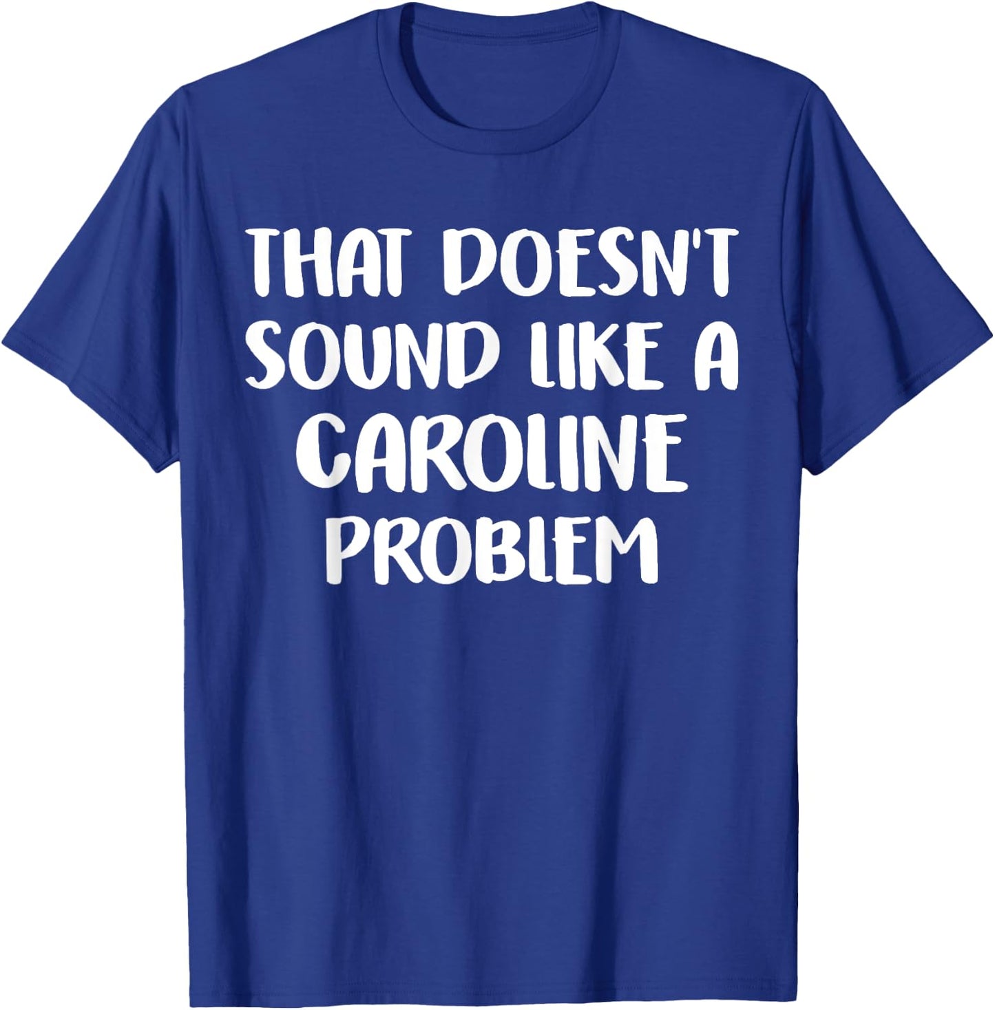 CAROLINE Personalized Cute Flower Girls CAROLINE Name T-Shirt - T-Shirt | Royal