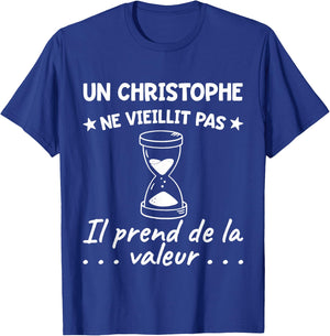 Christophe Value | Birthday Funny Funny Dad Father T-Shirt - T-Shirt | Royal