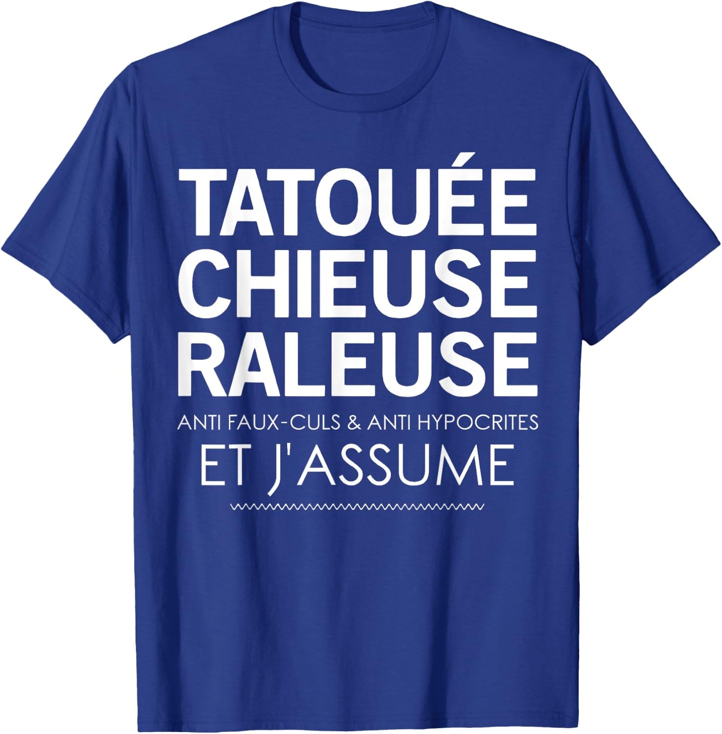 Tattooed, Shagging Anti Fake Ass & Anti Hypocrites , Black, S T-Shirt - T-Shirt | Royal