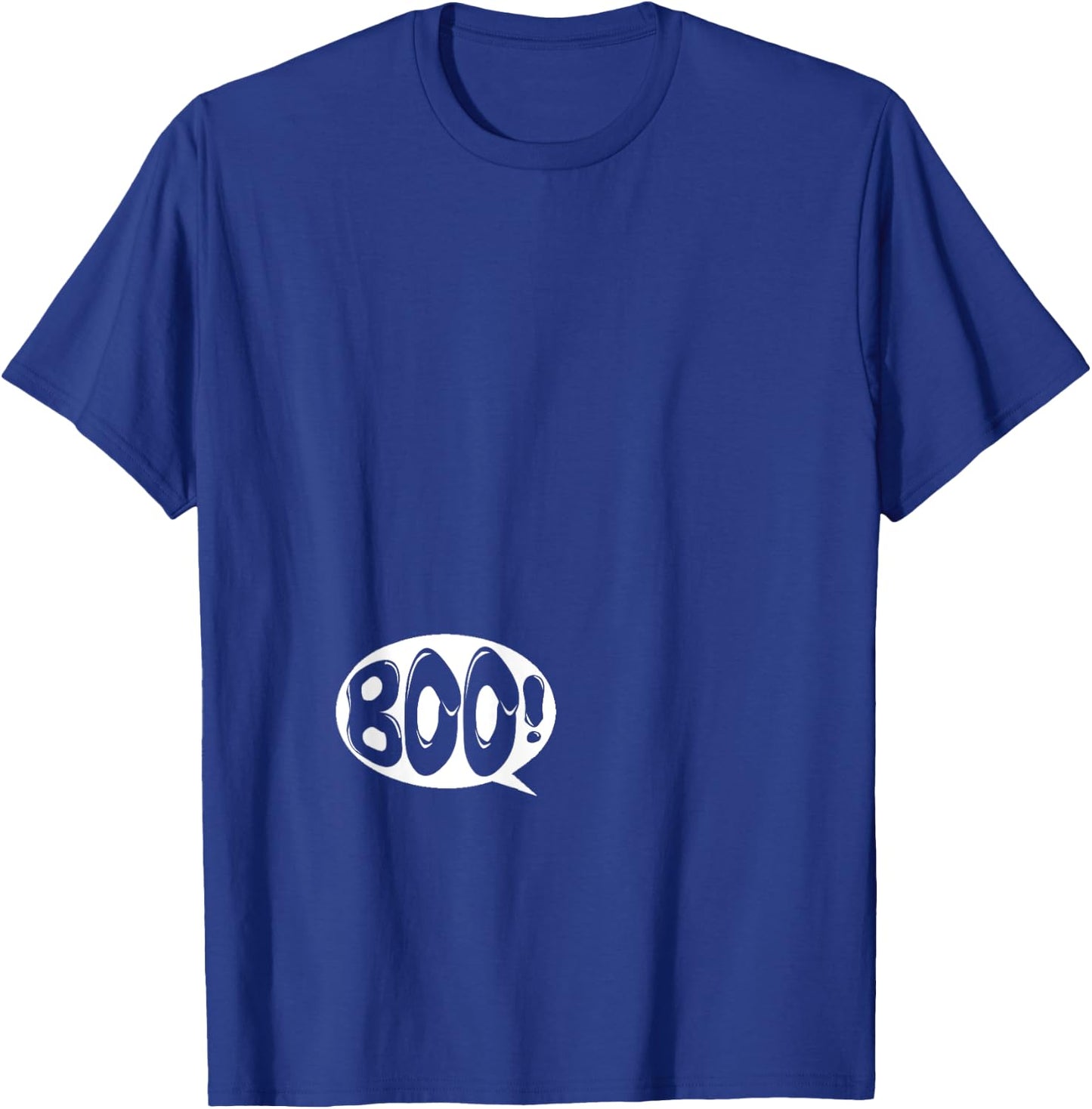 Baby Says Boo! Hilarious Halloween Pregnant Woman T-Shirt - T-Shirt | Royal