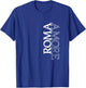Roma Amore Rome Love Italy Typography Traveler Souvenir Gift T-Shirt - T-Shirt | Royal