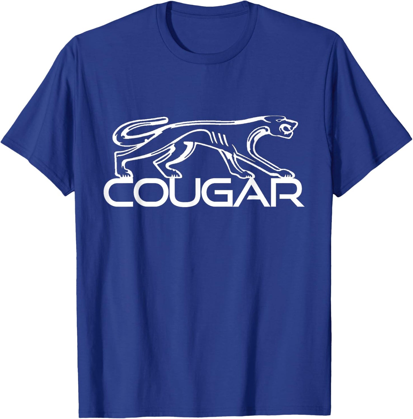 Cougar American Muscle Car Mountain Lion T-Shirt - T-Shirt | Royal