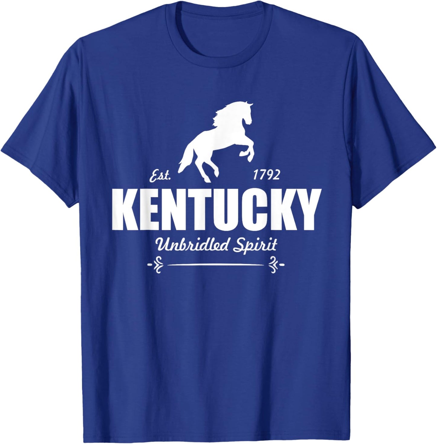 Kentucky Unbridled Spirit Local State Pride Horse T-Shirt - T-Shirt | Royal