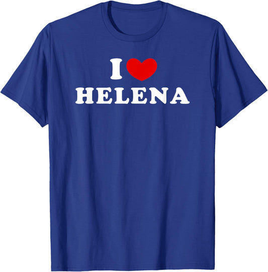 I Love Helena, J'Aime Helena , Black, S T-Shirt - T-Shirt | Royal