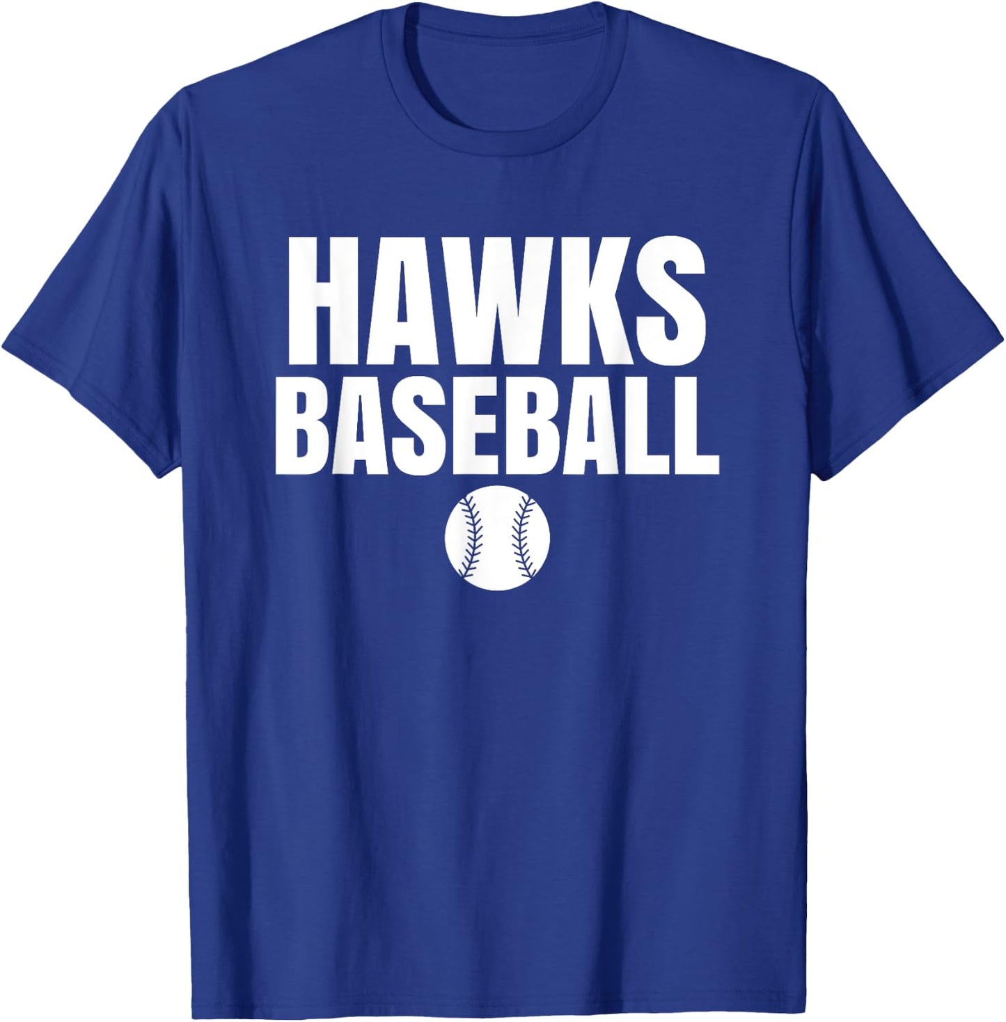 Hawks Red Oak Baseball T-Shirt - T-Shirt | Royal