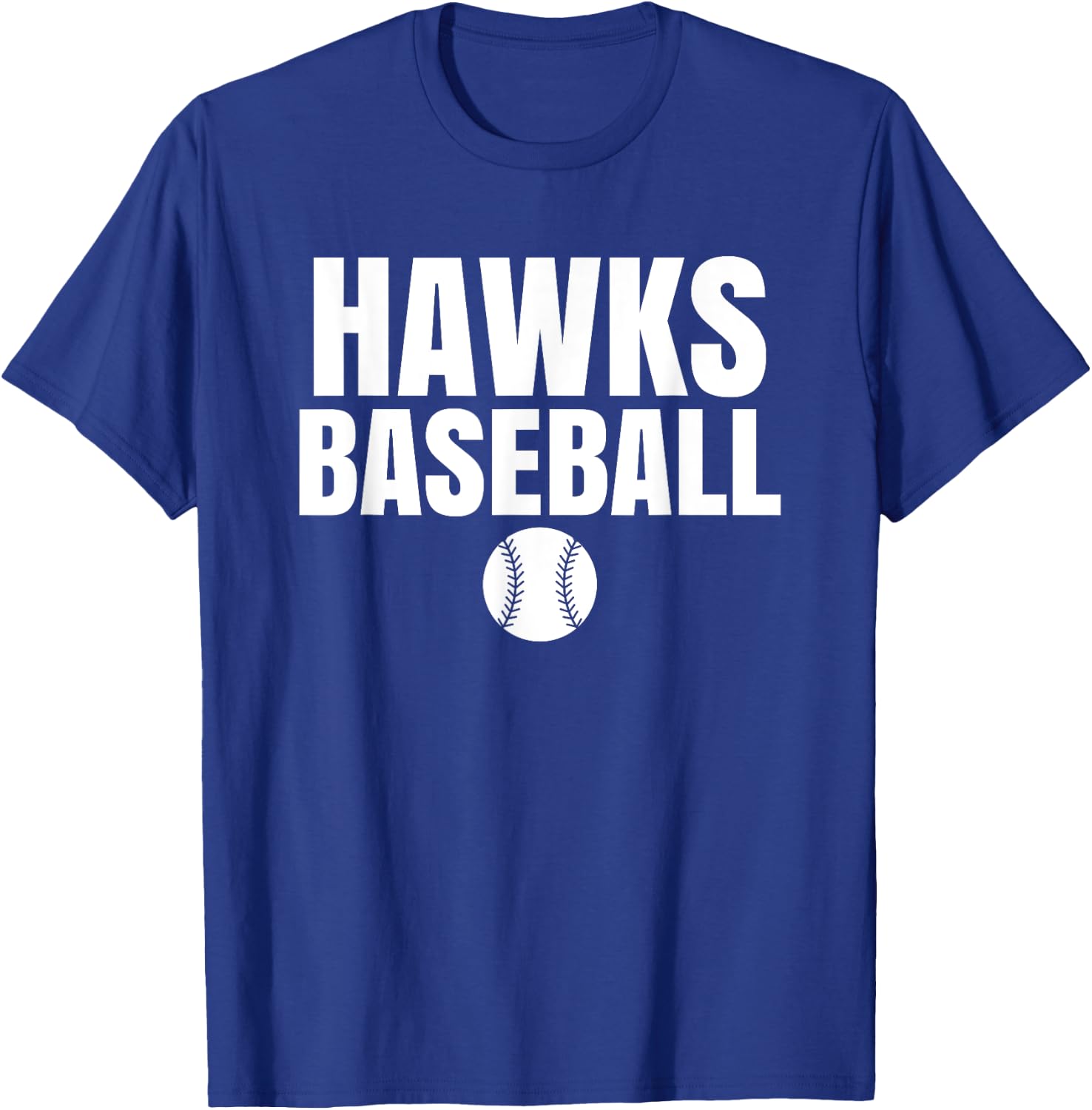 Hawks Red Oak Baseball T-Shirt - T-Shirt | Royal
