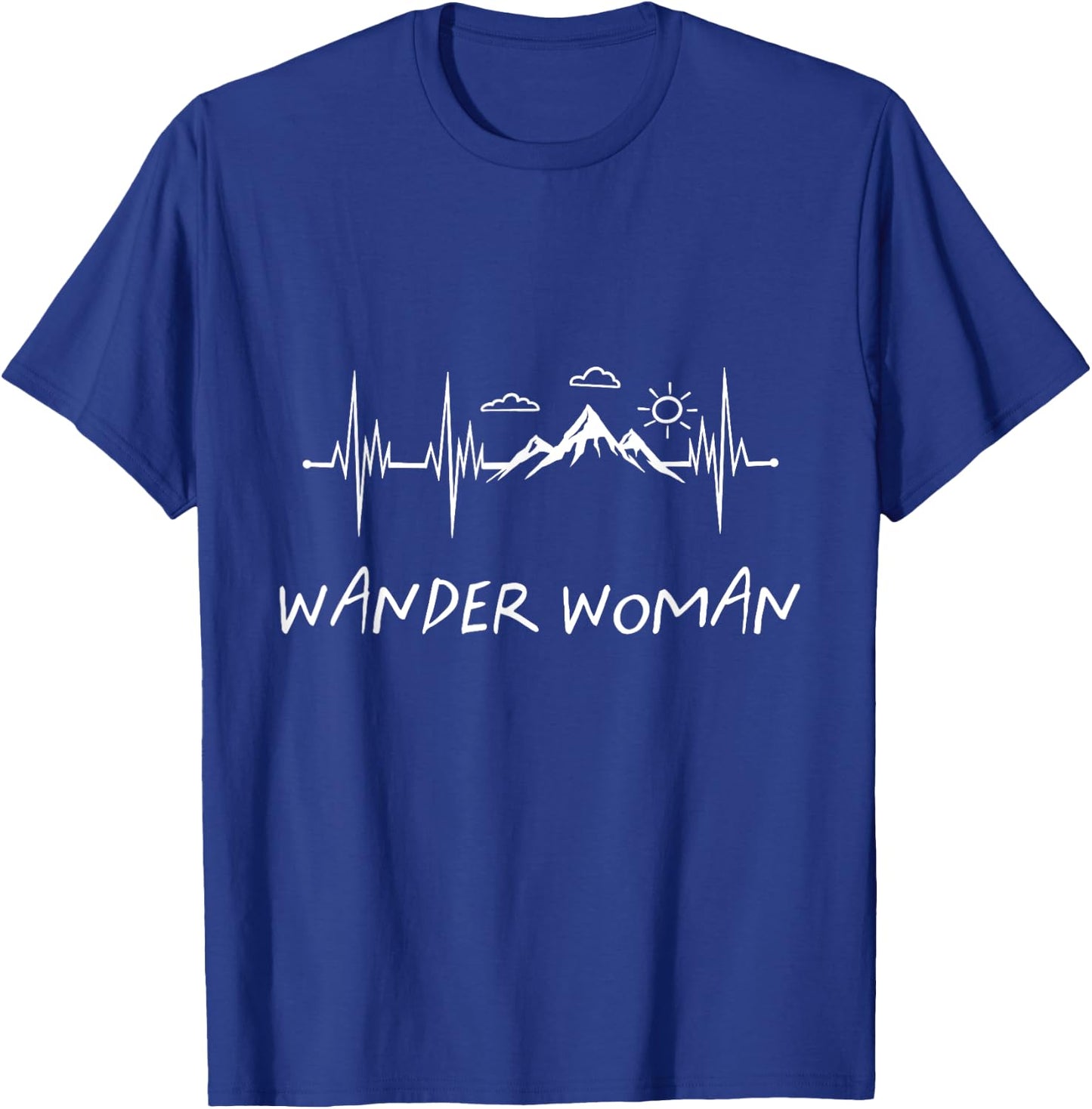 Wander Woman Women's Hiking Trekking Nature Love T-Shirt - T-Shirt | Royal