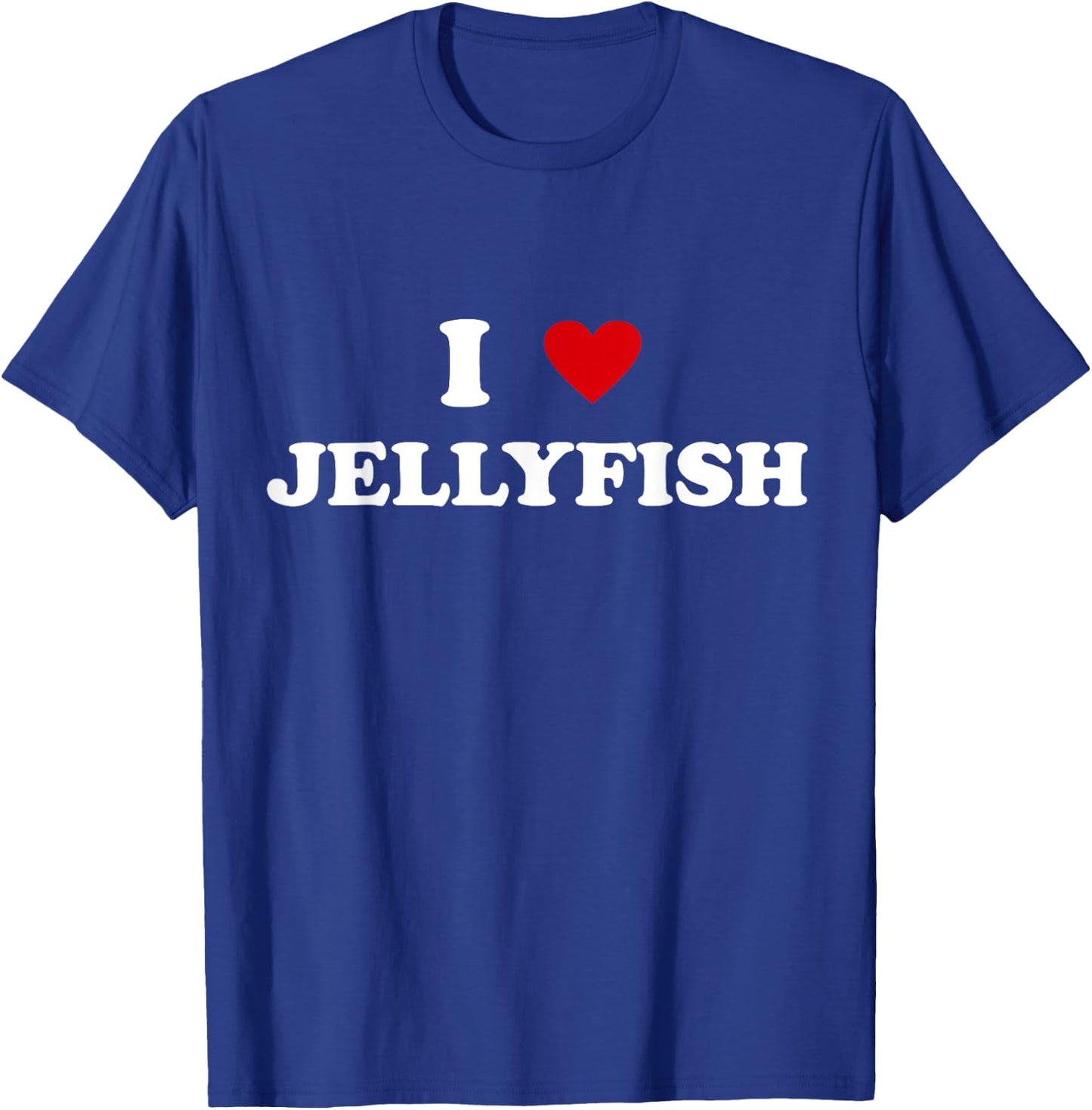 I Heart Dad Mom - Funny I Love Jellyfish T-Shirt - T-Shirt | Royal