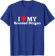 I love my Bearded Dragon Funny T-Shirt - T-Shirt | Royal