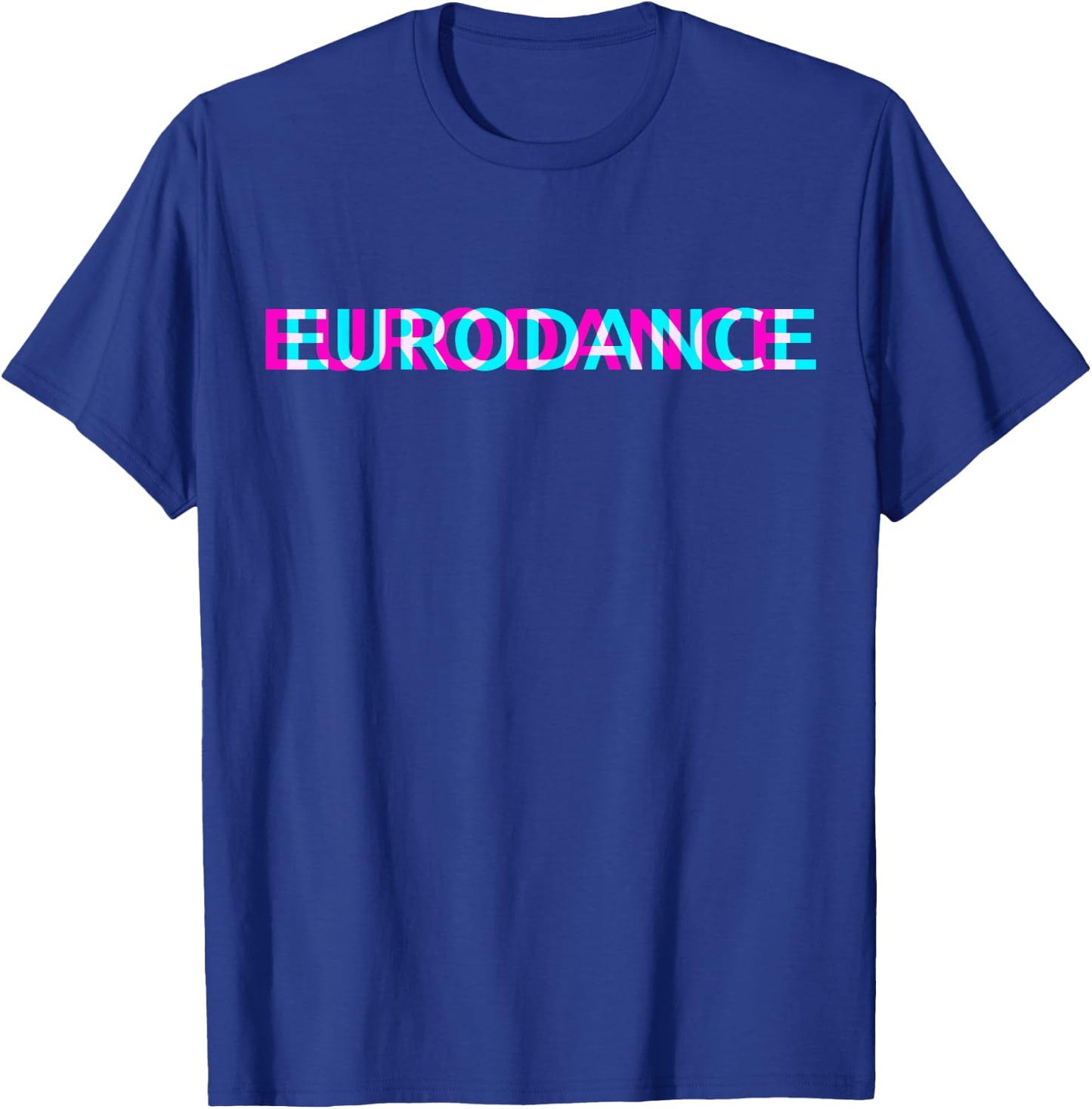 Eurodance Music Genre Glitch Art Festival Outfit T-Shirt - T-Shirt | Royal
