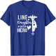 Line Daughter My Dad Is My Hero Lineman Daughters T Shirt T-Shirt - T-Shirt | Royal