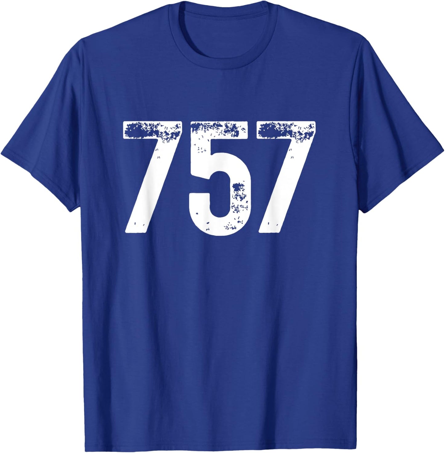 Area Code 757 Virginia Beach Virginia SEVEN FIVE SEVEN 757 Women T-Shirt - T-Shirt | Royal