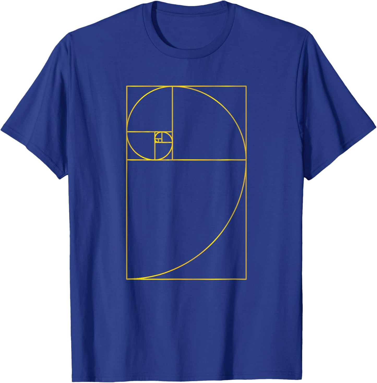Fibonacci Sequence Golden Ratio Rule Number Fib Think T-Shirt - T-Shirt | Royal