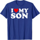 I Love My Son T Shirt T-Shirt - T-Shirt | Royal