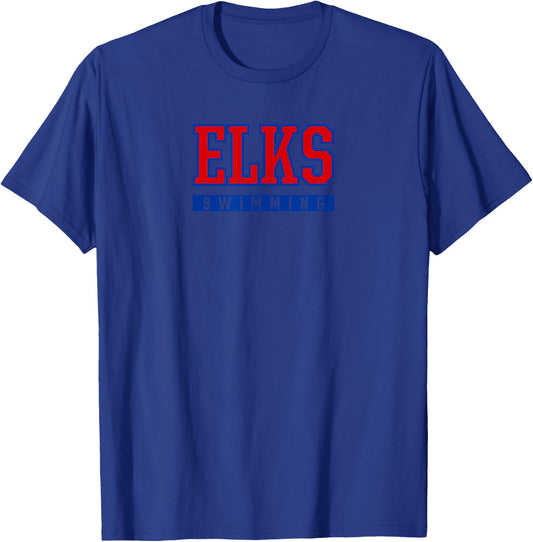 Elkhart Elks Swimming T-Shirt - T-Shirt | Royal