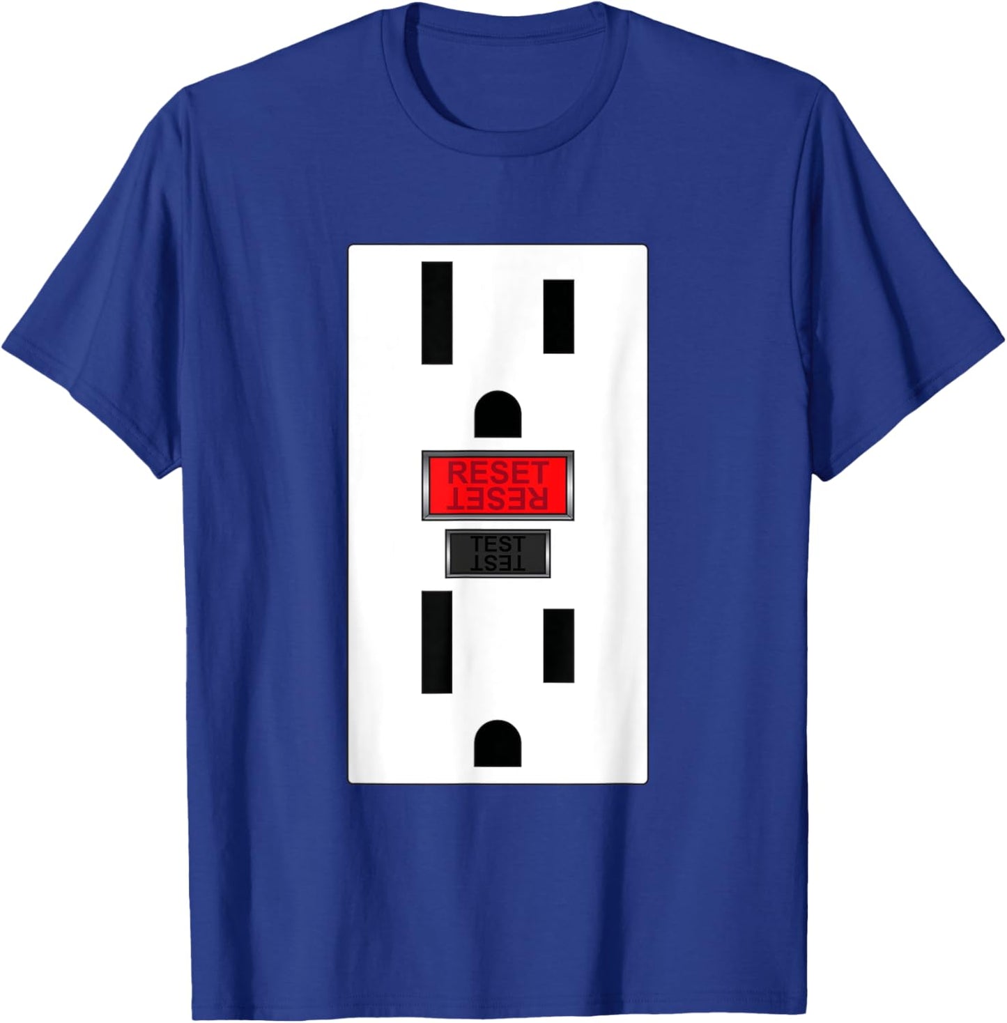 Electrical Outlet Socket Funny Halloween For Couple T-Shirt - T-Shirt | Royal