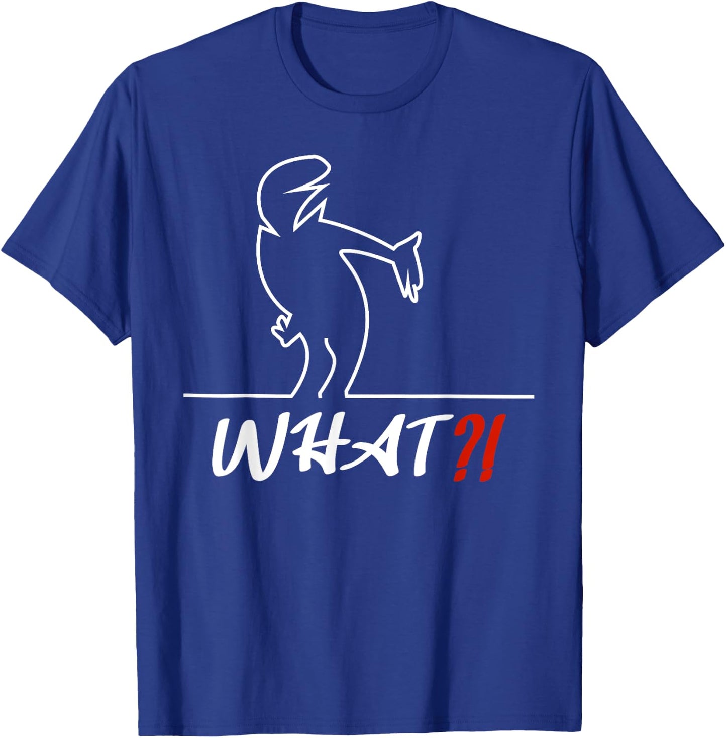 with German Text "Lustiges Mann sags was? - WHAT?!", black T-Shirt - T-Shirt | Royal
